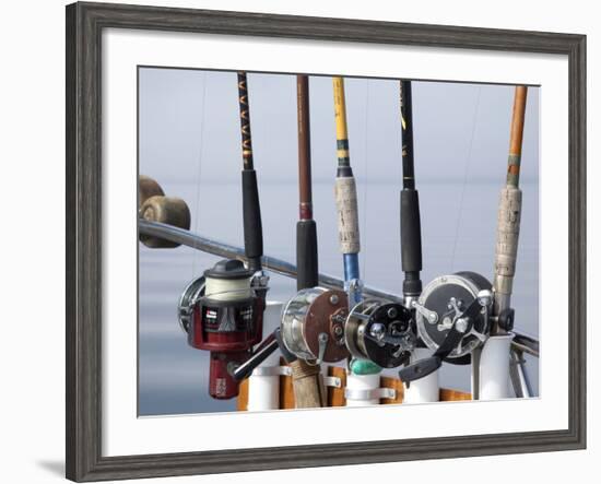 Fishing Poles, Alaska, Usa-Savanah Stewart-Framed Photographic Print