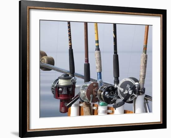 Fishing Poles, Alaska, Usa-Savanah Stewart-Framed Photographic Print