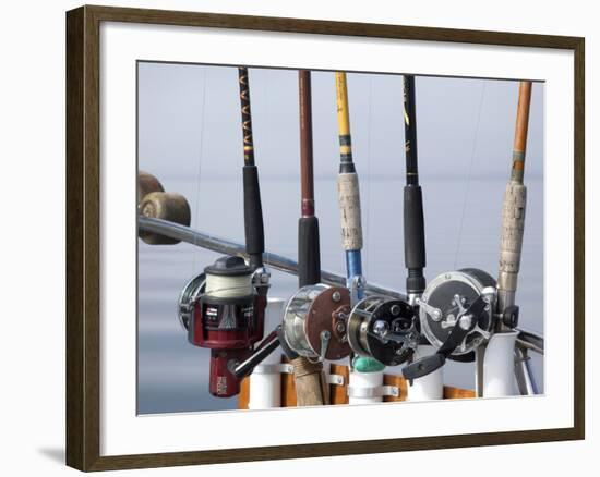 Fishing Poles, Alaska, Usa-Savanah Stewart-Framed Photographic Print