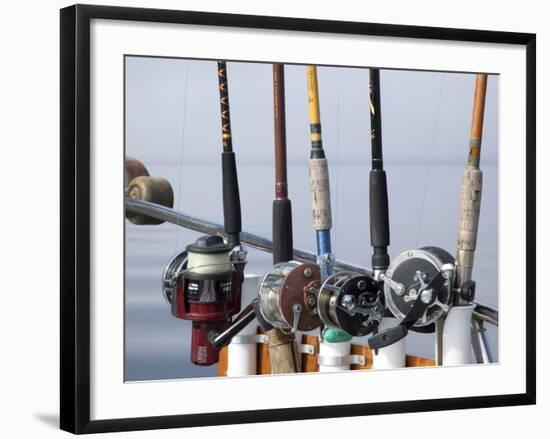 Fishing Poles, Alaska, Usa-Savanah Stewart-Framed Photographic Print