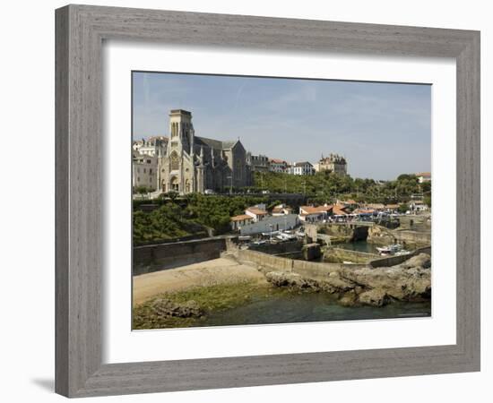 Fishing Port, Biarritz, Basque Country, Pyrenees-Atlantiques, Aquitaine, France, Europe-Robert Harding-Framed Photographic Print