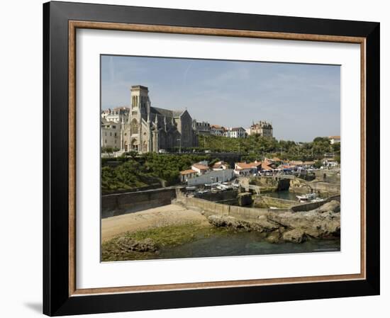 Fishing Port, Biarritz, Basque Country, Pyrenees-Atlantiques, Aquitaine, France, Europe-Robert Harding-Framed Photographic Print