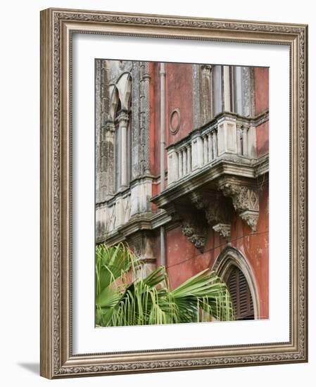 Fishing Port, Former Home of Poet Antonio Cardile, Ortygia Island, Syracuse, Sicily, Italy-Walter Bibikow-Framed Photographic Print