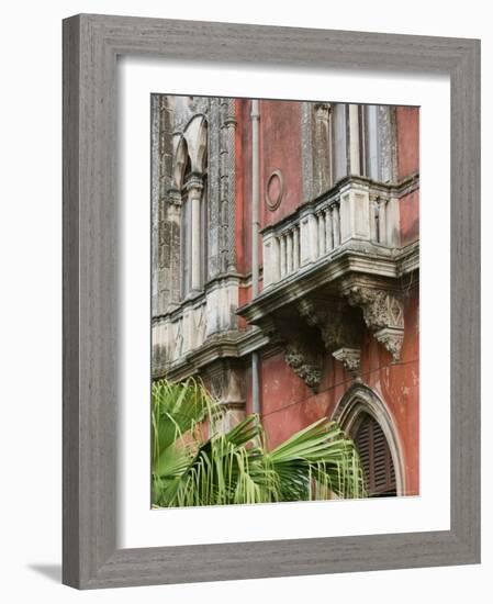 Fishing Port, Former Home of Poet Antonio Cardile, Ortygia Island, Syracuse, Sicily, Italy-Walter Bibikow-Framed Photographic Print