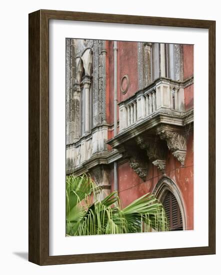 Fishing Port, Former Home of Poet Antonio Cardile, Ortygia Island, Syracuse, Sicily, Italy-Walter Bibikow-Framed Photographic Print