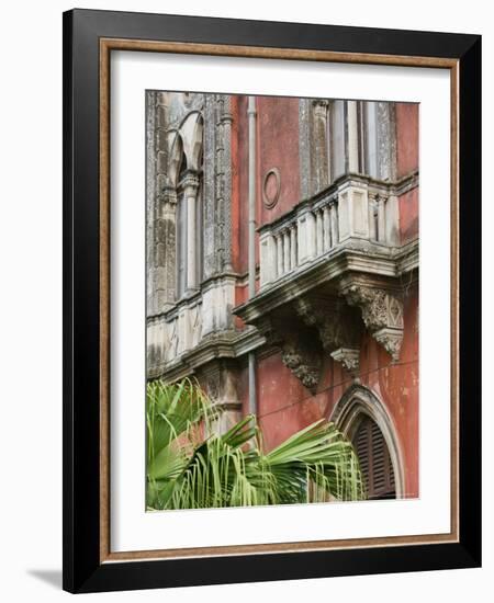 Fishing Port, Former Home of Poet Antonio Cardile, Ortygia Island, Syracuse, Sicily, Italy-Walter Bibikow-Framed Photographic Print