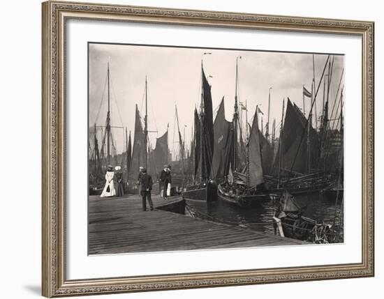 Fishing Port, Lowestoft-Historic Collection-Framed Premium Giclee Print