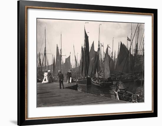 Fishing Port, Lowestoft-Historic Collection-Framed Premium Giclee Print