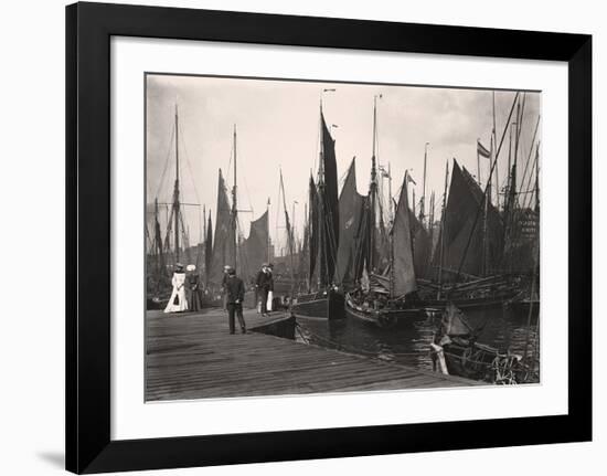 Fishing Port, Lowestoft-Historic Collection-Framed Premium Giclee Print