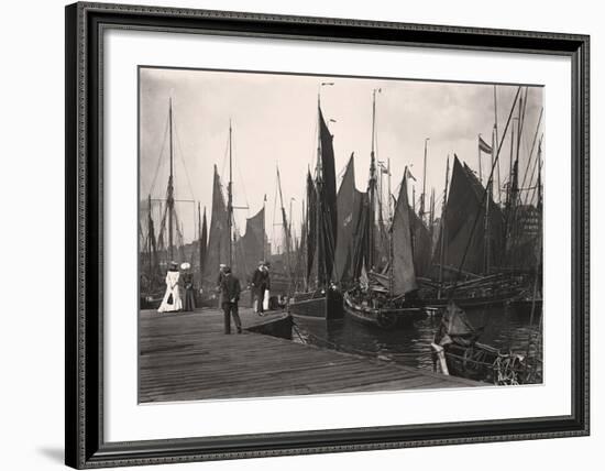 Fishing Port, Lowestoft-Historic Collection-Framed Premium Giclee Print