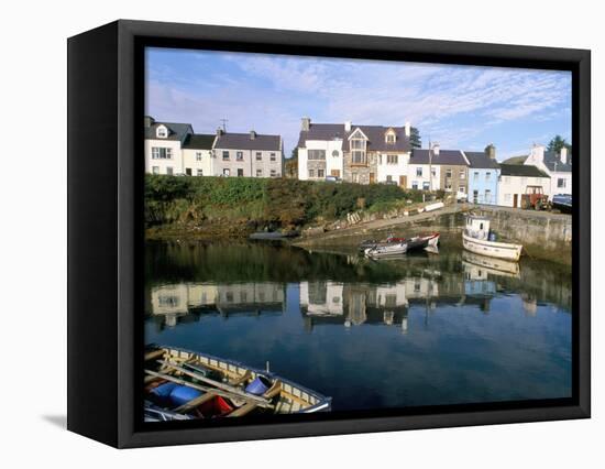 Fishing Port, Roundstone Village, Connemara, County Galway, Connacht, Eire (Ireland)-Bruno Barbier-Framed Premier Image Canvas