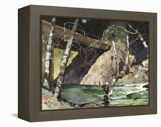 Fishing Retreat I-Roy M. Mason-Framed Stretched Canvas