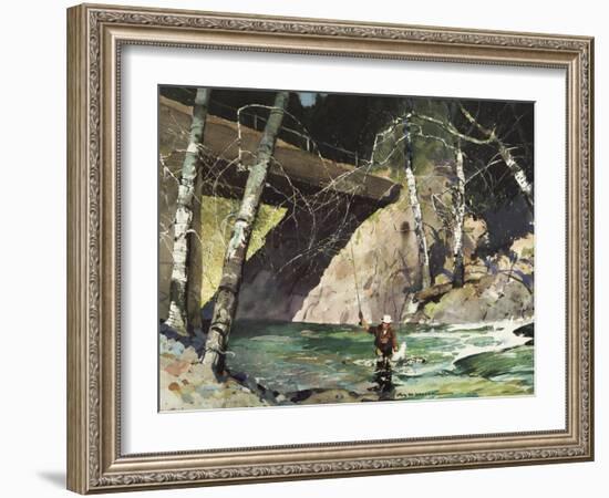 Fishing Retreat I-Roy M. Mason-Framed Art Print