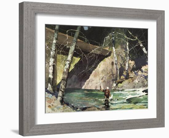 Fishing Retreat I-Roy M. Mason-Framed Art Print