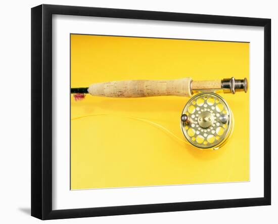 Fishing Rod and a Reel-null-Framed Photographic Print