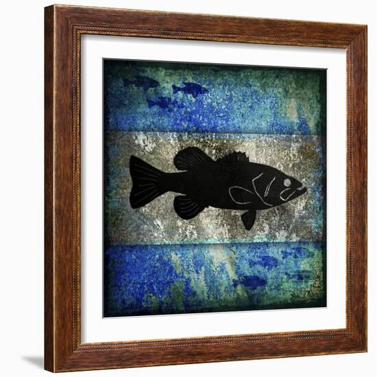 Fishing Rules Bass-LightBoxJournal-Framed Giclee Print