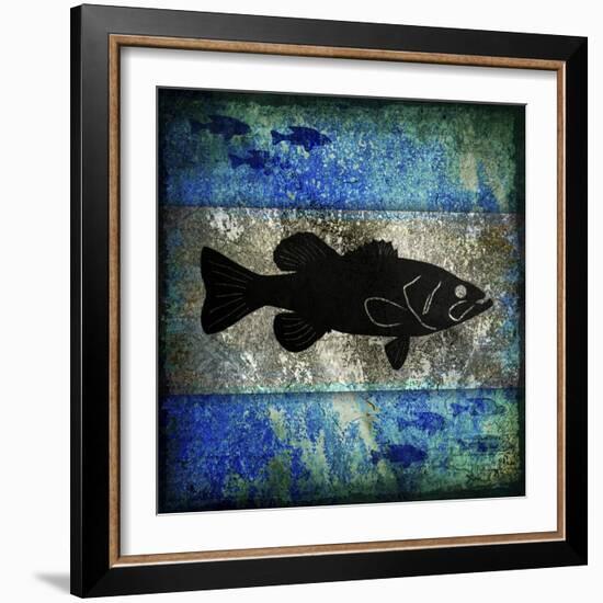 Fishing Rules Bass-LightBoxJournal-Framed Giclee Print