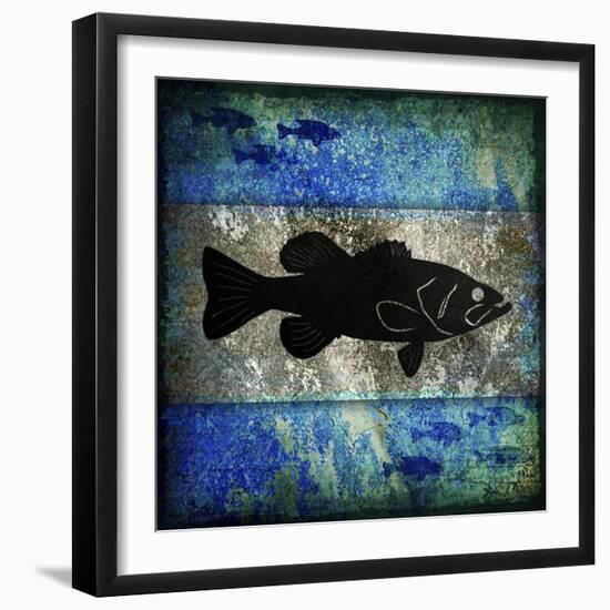 Fishing Rules Bass-LightBoxJournal-Framed Giclee Print