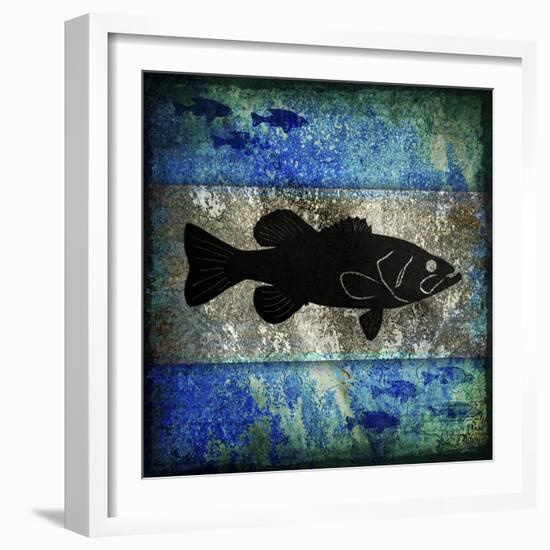 Fishing Rules Bass-LightBoxJournal-Framed Giclee Print