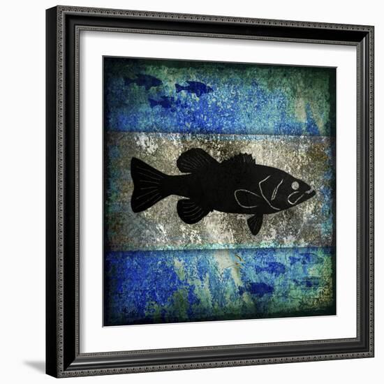 Fishing Rules Bass-LightBoxJournal-Framed Giclee Print