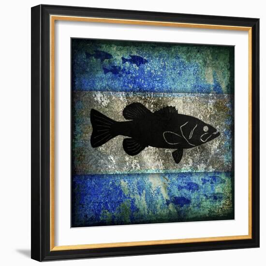 Fishing Rules Bass-LightBoxJournal-Framed Giclee Print