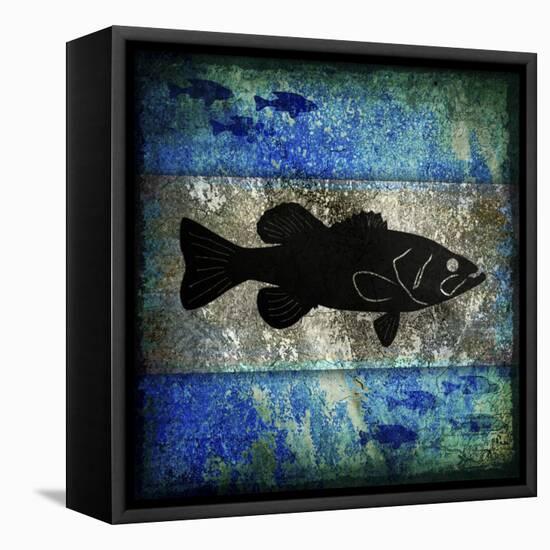 Fishing Rules Bass-LightBoxJournal-Framed Premier Image Canvas