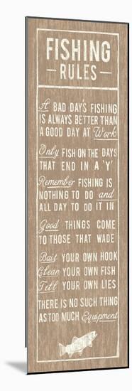 Fishing Rules-The Vintage Collection-Mounted Giclee Print