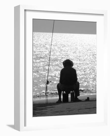 Fishing Sanya Beach - China, 2008-Peter McClure-Framed Photographic Print