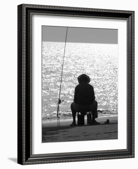 Fishing Sanya Beach - China, 2008-Peter McClure-Framed Photographic Print