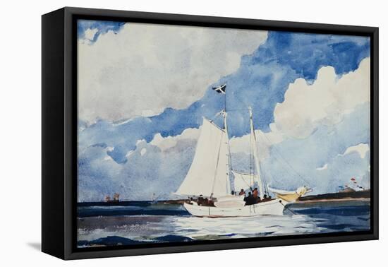 Fishing Schooner, Nassau-Winslow Homer-Framed Premier Image Canvas