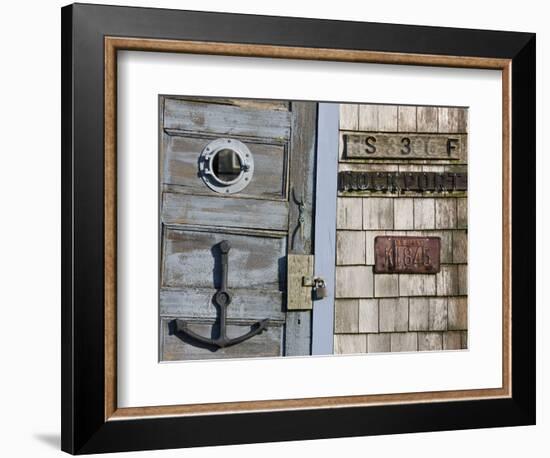 Fishing Shack Detail, Cape Ann, Rockport, Massachusetts, USA-Walter Bibikow-Framed Photographic Print