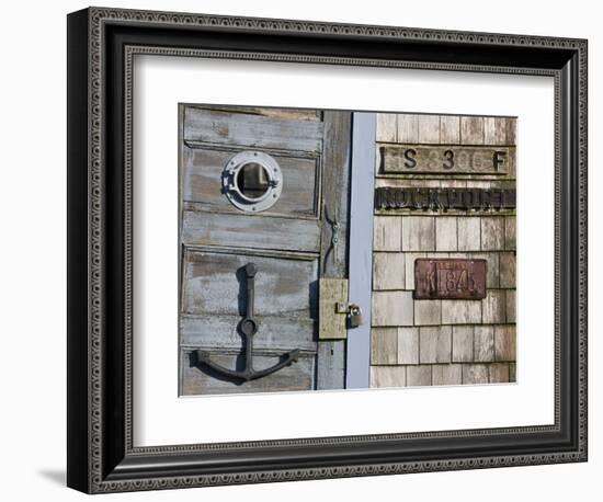 Fishing Shack Detail, Cape Ann, Rockport, Massachusetts, USA-Walter Bibikow-Framed Photographic Print