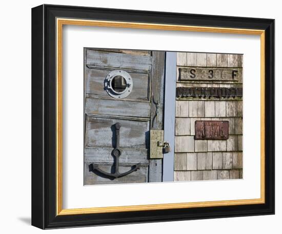 Fishing Shack Detail, Cape Ann, Rockport, Massachusetts, USA-Walter Bibikow-Framed Photographic Print