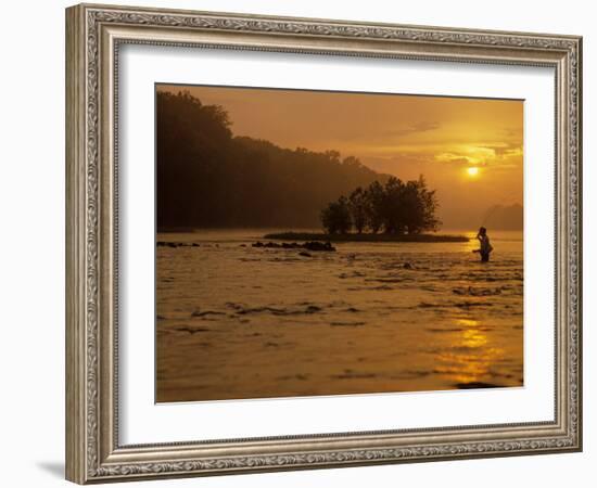 Fishing, Shepherdstown, West Virginia, USA-Kenneth Garrett-Framed Photographic Print