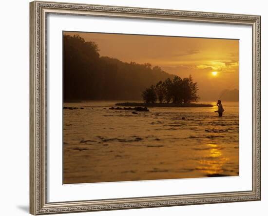 Fishing, Shepherdstown, West Virginia, USA-Kenneth Garrett-Framed Photographic Print