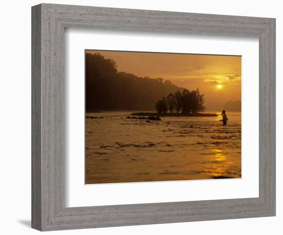 Fishing, Shepherdstown, West Virginia, USA-Kenneth Garrett-Framed Photographic Print