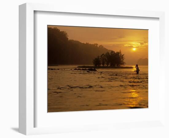 Fishing, Shepherdstown, West Virginia, USA-Kenneth Garrett-Framed Photographic Print