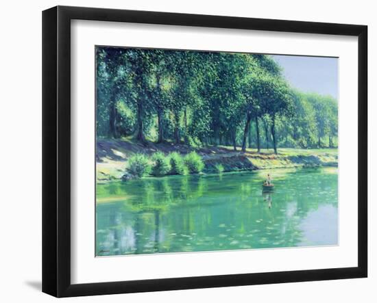 Fishing, Summertime: Dordogne-Edward Dawson-Framed Giclee Print