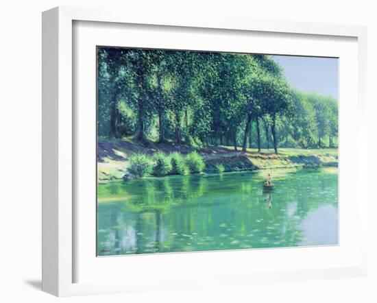 Fishing, Summertime: Dordogne-Edward Dawson-Framed Giclee Print