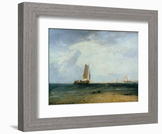 Fishing Upon the Blythe Sand, Tide Setting In, 1809-J. M. W. Turner-Framed Giclee Print