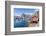 Fishing Village and Harbour Framed by Peaks and Sea, Hamnoy, Moskenes-Roberto Moiola-Framed Photographic Print