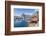 Fishing Village and Harbour Framed by Peaks and Sea, Hamnoy, Moskenes-Roberto Moiola-Framed Photographic Print