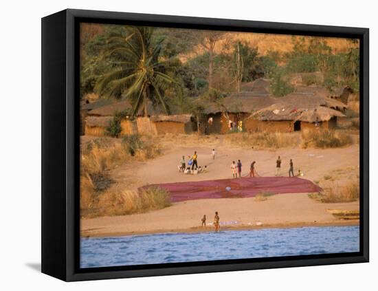 Fishing Village, Lake Tanganyika, Mahale Mountain, Tanzania-Marilyn Parver-Framed Premier Image Canvas