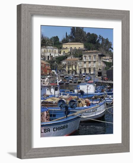 Fishing Village of Santa Maria La Scala, Sicily, Italy, Mediterranean-Sheila Terry-Framed Photographic Print