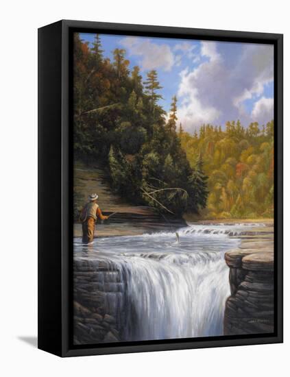 Fishing-John Zaccheo-Framed Premier Image Canvas