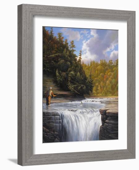 Fishing-John Zaccheo-Framed Giclee Print