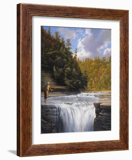 Fishing-John Zaccheo-Framed Giclee Print