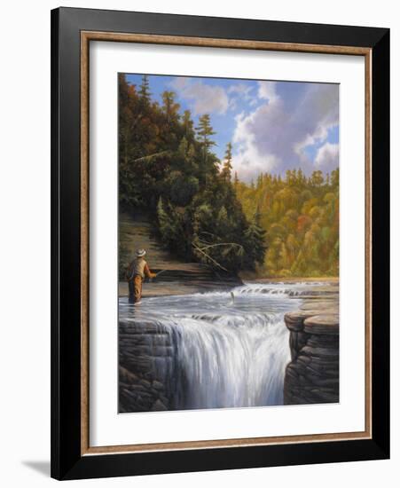 Fishing-John Zaccheo-Framed Giclee Print