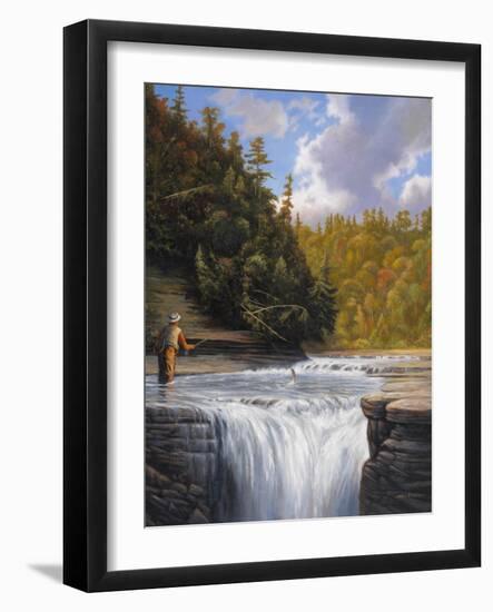 Fishing-John Zaccheo-Framed Giclee Print