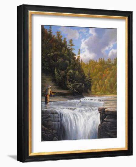 Fishing-John Zaccheo-Framed Giclee Print